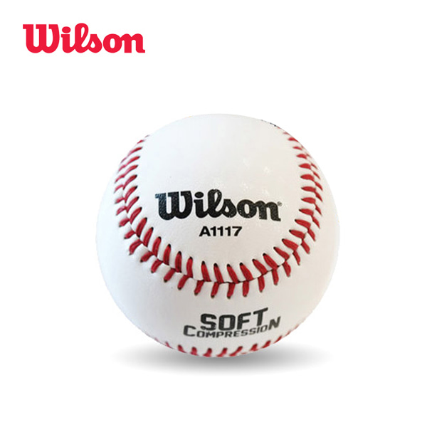 윌슨 소프트 안전 야구공 1개입 A1117 연식 야구공 티볼공 캐치볼